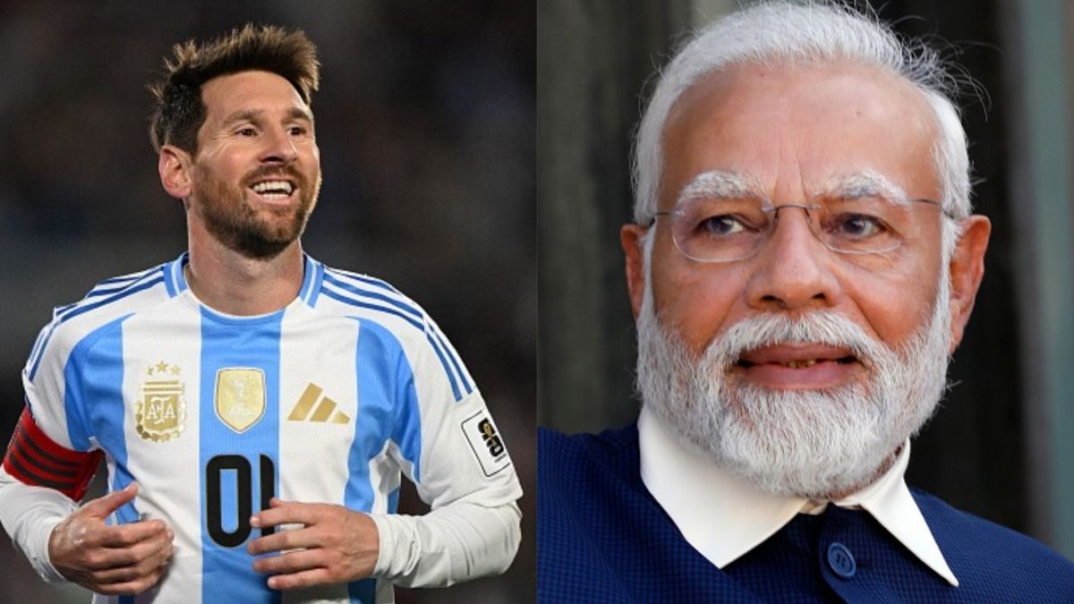 Lionel Messi and PM Modi