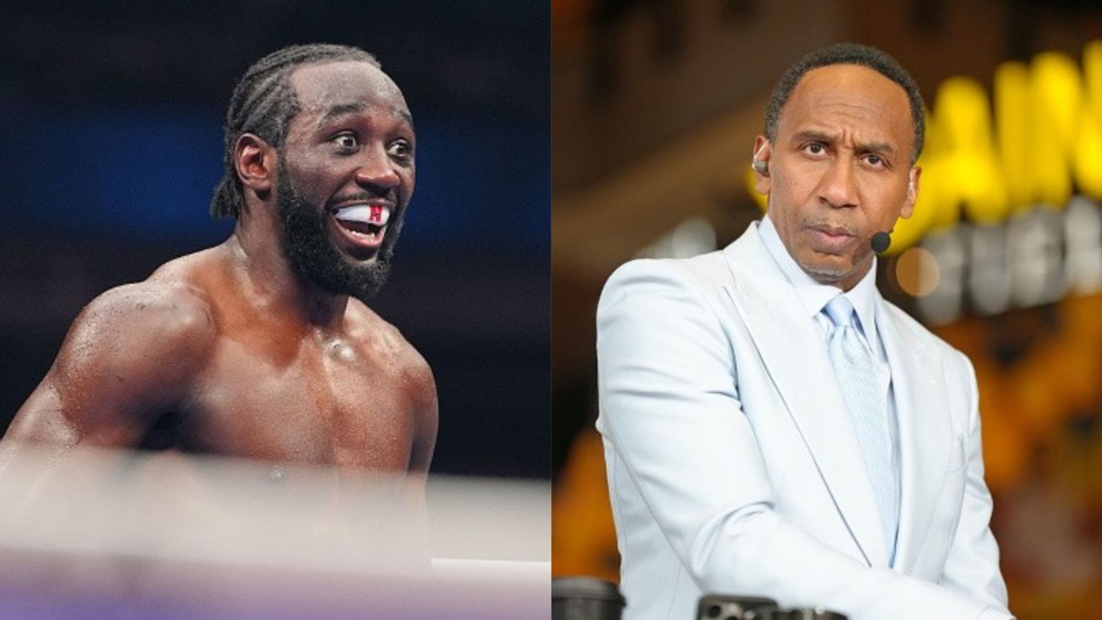 Watch: Stephen A. Smith gets booed at Alvarez and Crawford fight Terence Crawford, Stephen A. King in the frame (Image source: Getty)