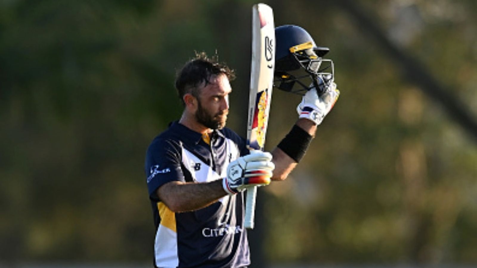 Retired from ODIs too early? Glenn Maxwell hits 7 sixes in 82-ball 107, his maiden One-Day ton for Victoria in 15-year career Glenn Maxwell of the Victoria Bushrangers celebrates his century during the One Day Cup match against Queensland Bulls at Allan Border Field, on September 17, 2025, in Brisbane, Australia.