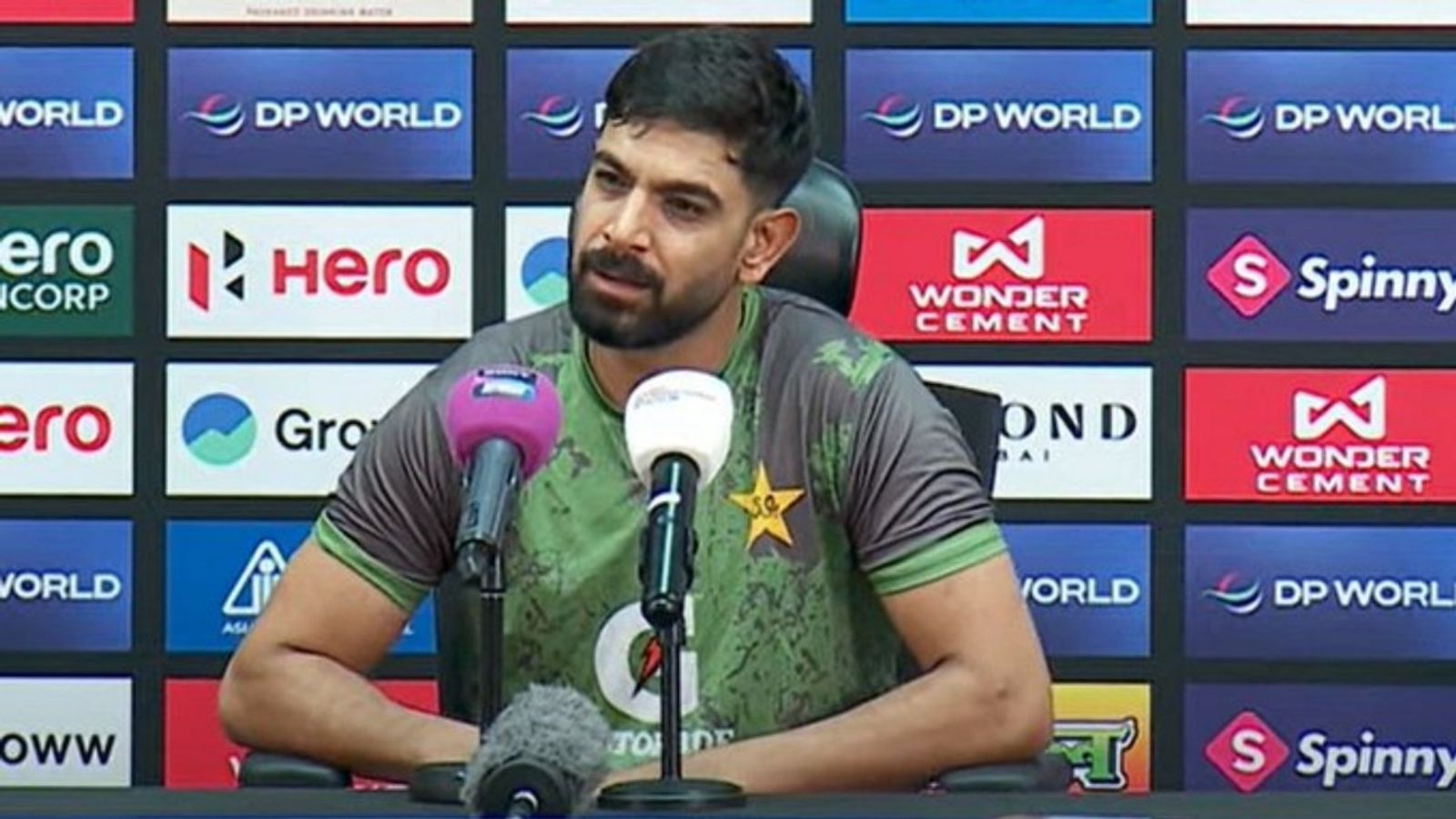 'These are decisions for the board, it's their headache': Pakistan pacer Haris Rauf dodges questions around empty boycott threat Pakistan pacer Haris Rauf speaks at post-match press conference on September 17.