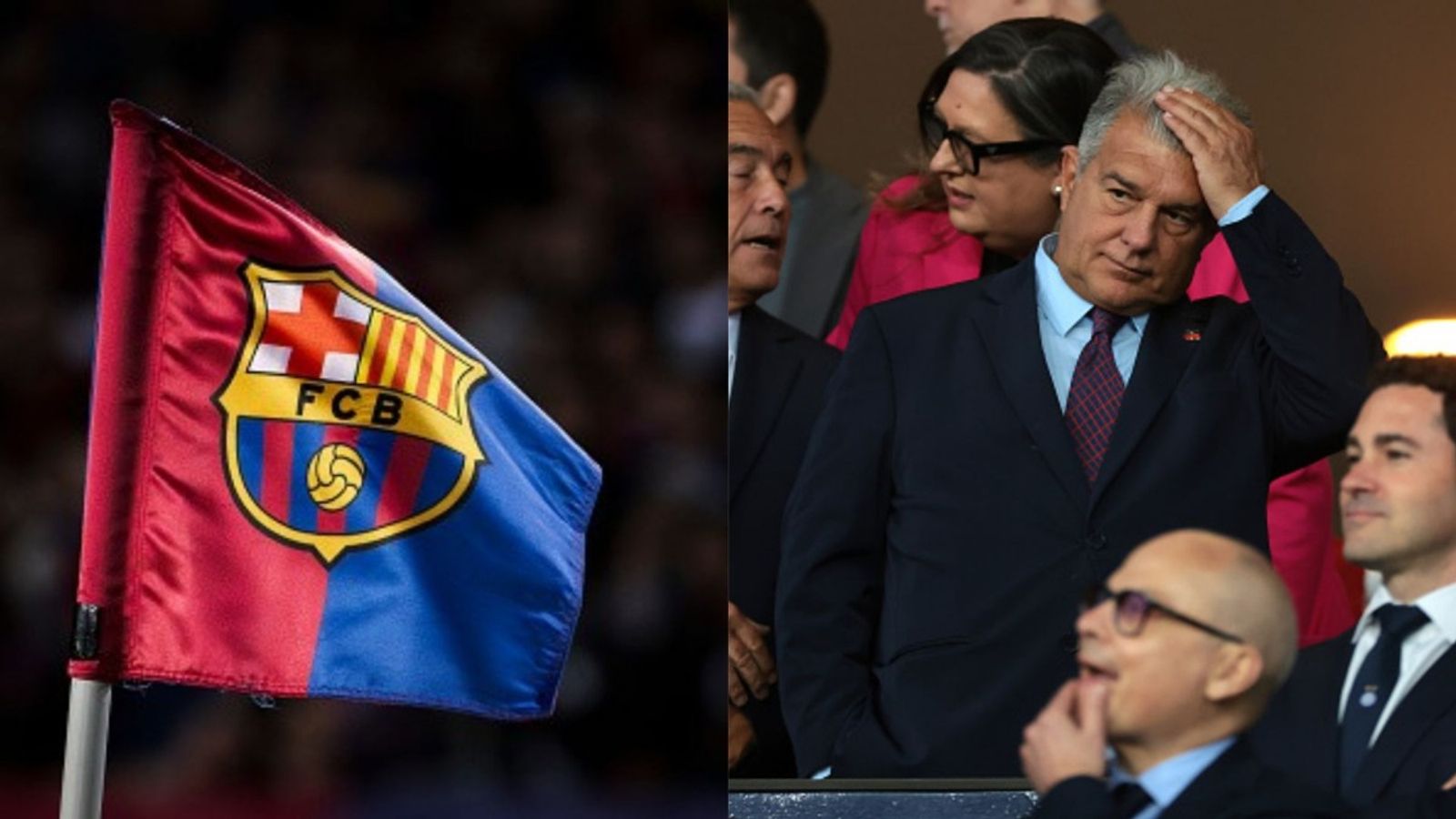 ‘Money not for reports' and ‘unethical’: Son of Negreira comes out against Barcelona and father FC Barcelona and Joan Laporta in the frame (Images via Getty)