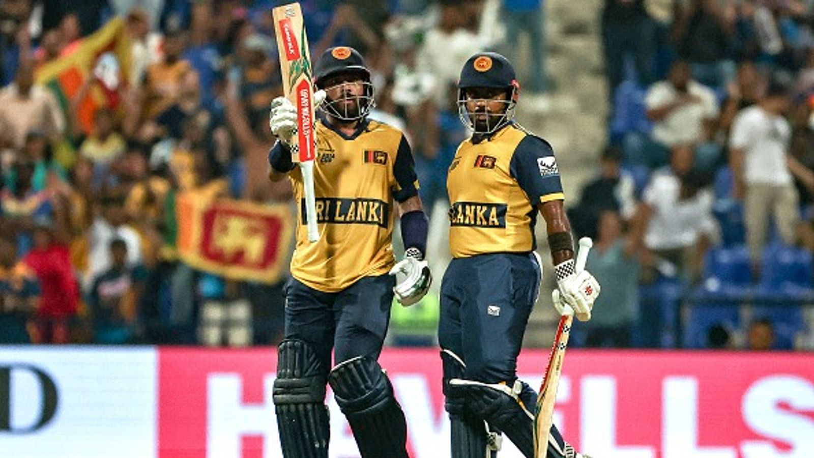 SL vs AFG: Afghanistan knocked out of Asia Cup 2025 as Sri Lanka storm into Super 4 with solid 6-wicket win after Mendis-Thushara's heroics Sri Lanka's Kusal Mendis (L) celebrates after scoring a half-century as his captain Charith Asalanka looks on