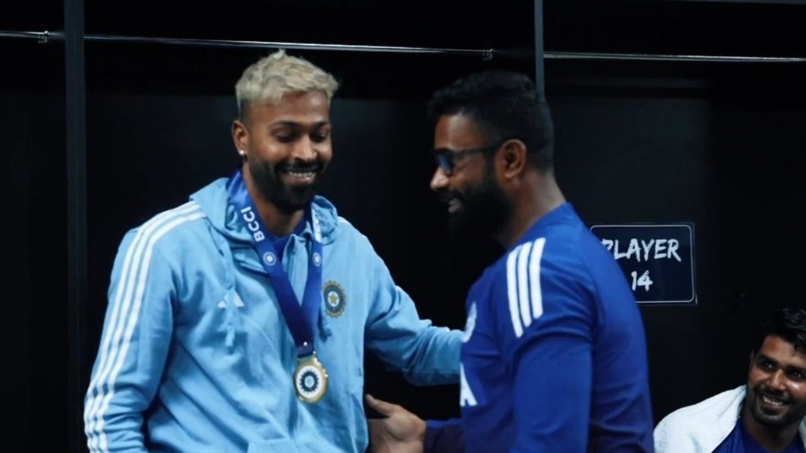 WATCH: Hardik Pandya gives his ‘Impact Player of the Match’ medal for Oman clash to India's training assistant Dayanand Garani Hardik Pandya with Dayanand Garani