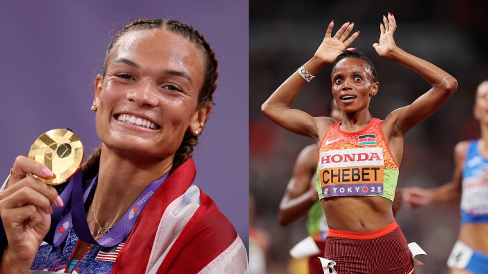 World Athletics Championships 2025 Day 8 Results: Anna Hall, Beatrice Chebet shine bright with golden glory Anna Hall and Beatrice Chebet in the frame (Images via Getty)