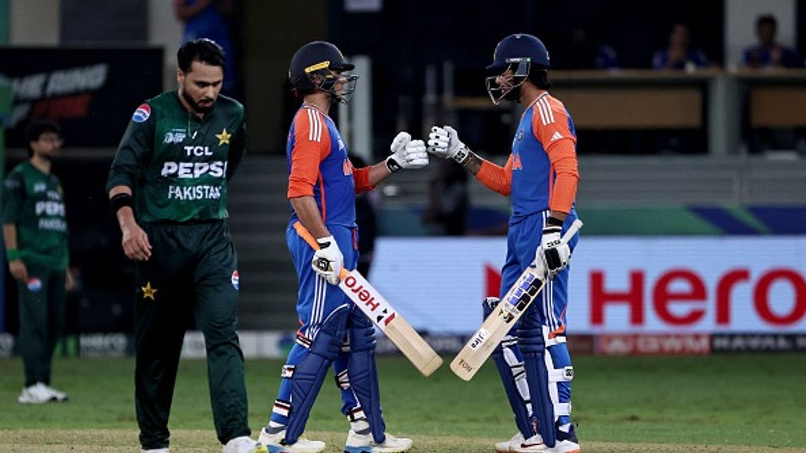 From hype to hammering: Abhishek Sharma's hard-hitting 74 schools Pakistan as India notch thumping '6'-wicket win to kick off Super 4 campaign in style India's Abhishek Sharma and Tilak Varma bump fists during the Asia Cup 2025 Super Four Twenty20 international cricket match between India and Pakistan at the Dubai International Stadium in Dubai on September 21, 2025.