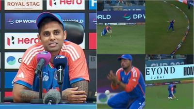 'Fielding coach has already emailed the boys to visit the office tomorrow': Suryakumar Yadav's hilarious remark after 4 dropped catches vs Pakistan Suryakumar Yadav