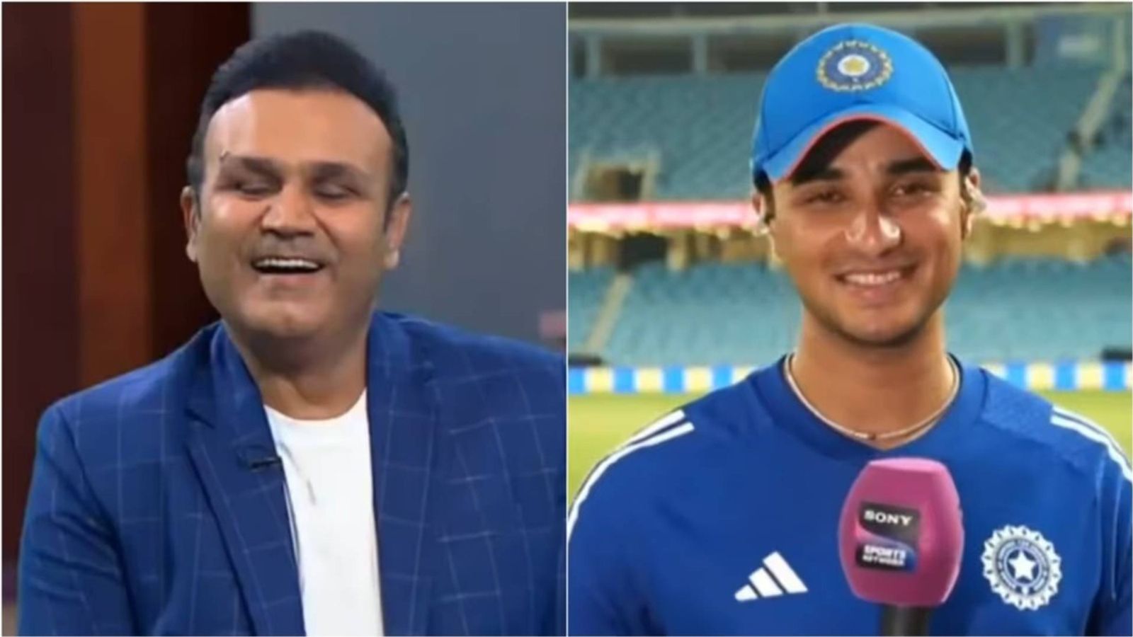 'Jab 70 par pahunch jao toh...': Virender Sehwag shares his advice for Abhishek Sharma after India's 6-wicket victory over Pakistan in Asia Cup Virender Sehwag (L) and Abhishek Sharma in this frame