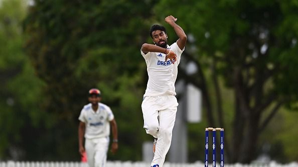 IND A vs AUS A, 2nd Test: India’s Manav Suthar takes five wickets in unofficial Test against Australia A; Siraj and Krishna struggle as Australia Score 350/9 on Day one