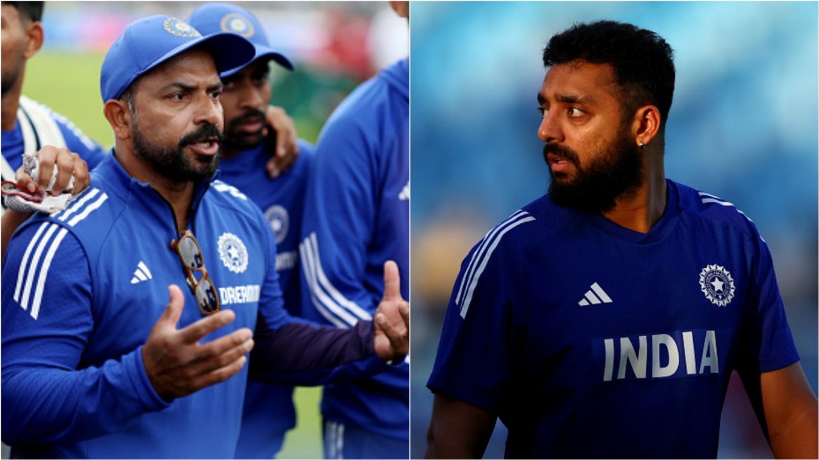 'Last match he didn't say much, but this...': Varun Chakravarthy blames 'ring of fire' for dropped catches but predicts stern words from fielding coach India fielding coach T Dilip talks to the team; Varun Chakravarthy during a training session.