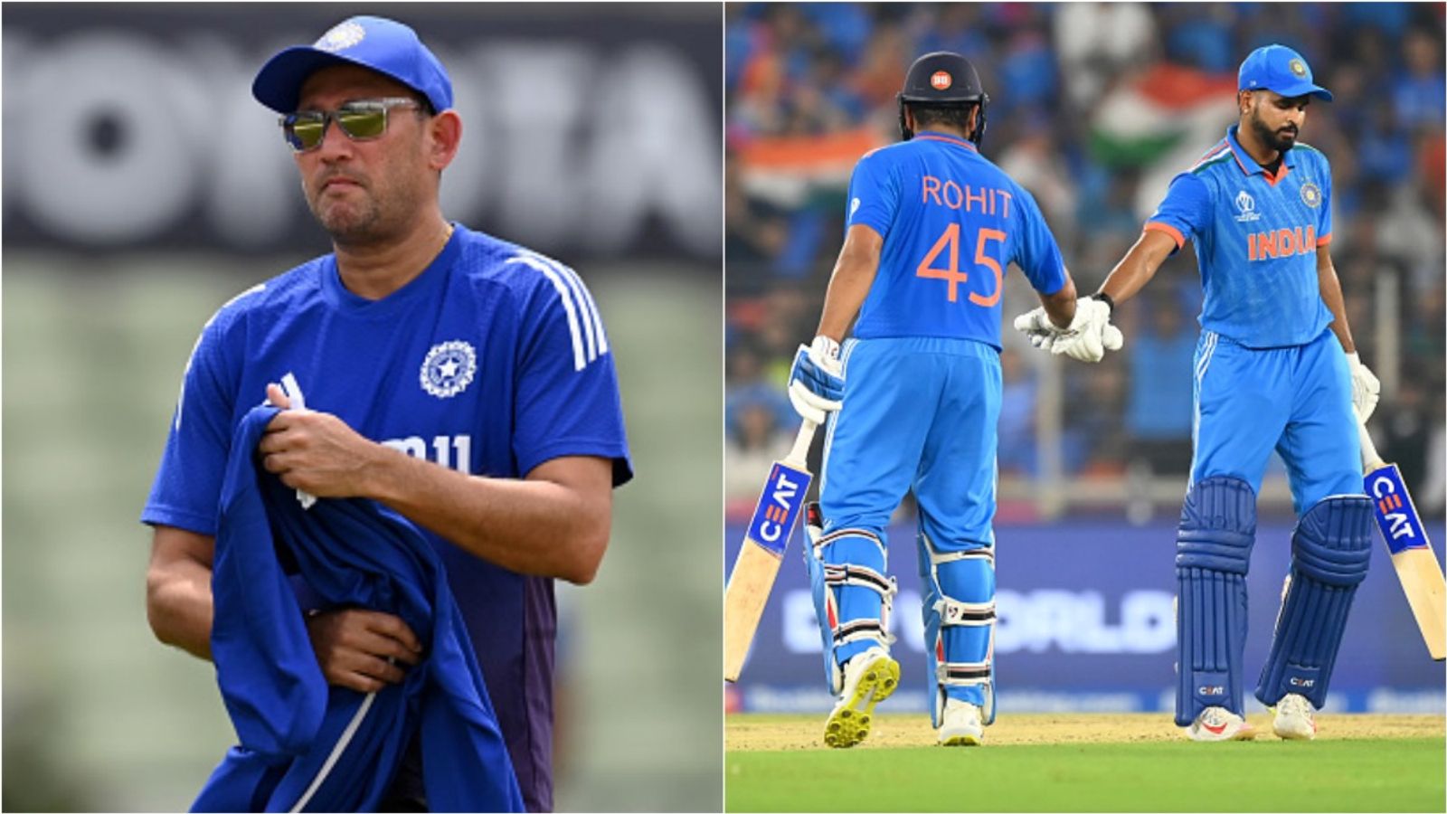 'India A gives us an opportunity to see if somebody has...': Ajit Agarkar on possibility of Shreyas Iyer becoming next ODI captain India chief selector Ajit Agarkar; Rohit Sharma and Shreyas Iyer during their partnership.
