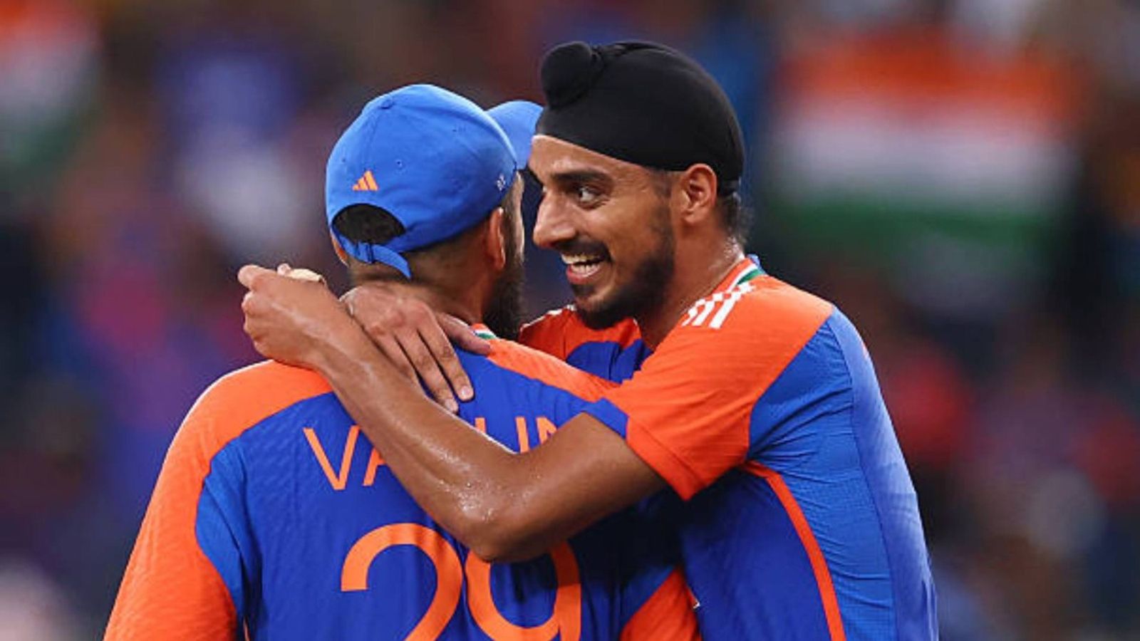 'His confidence says it all...': Suryakumar Yadav hails Arshdeep Singh after Super Over heroics against Sri Lanka Arshdeep Singh and Varun Chakravarthy in this frame