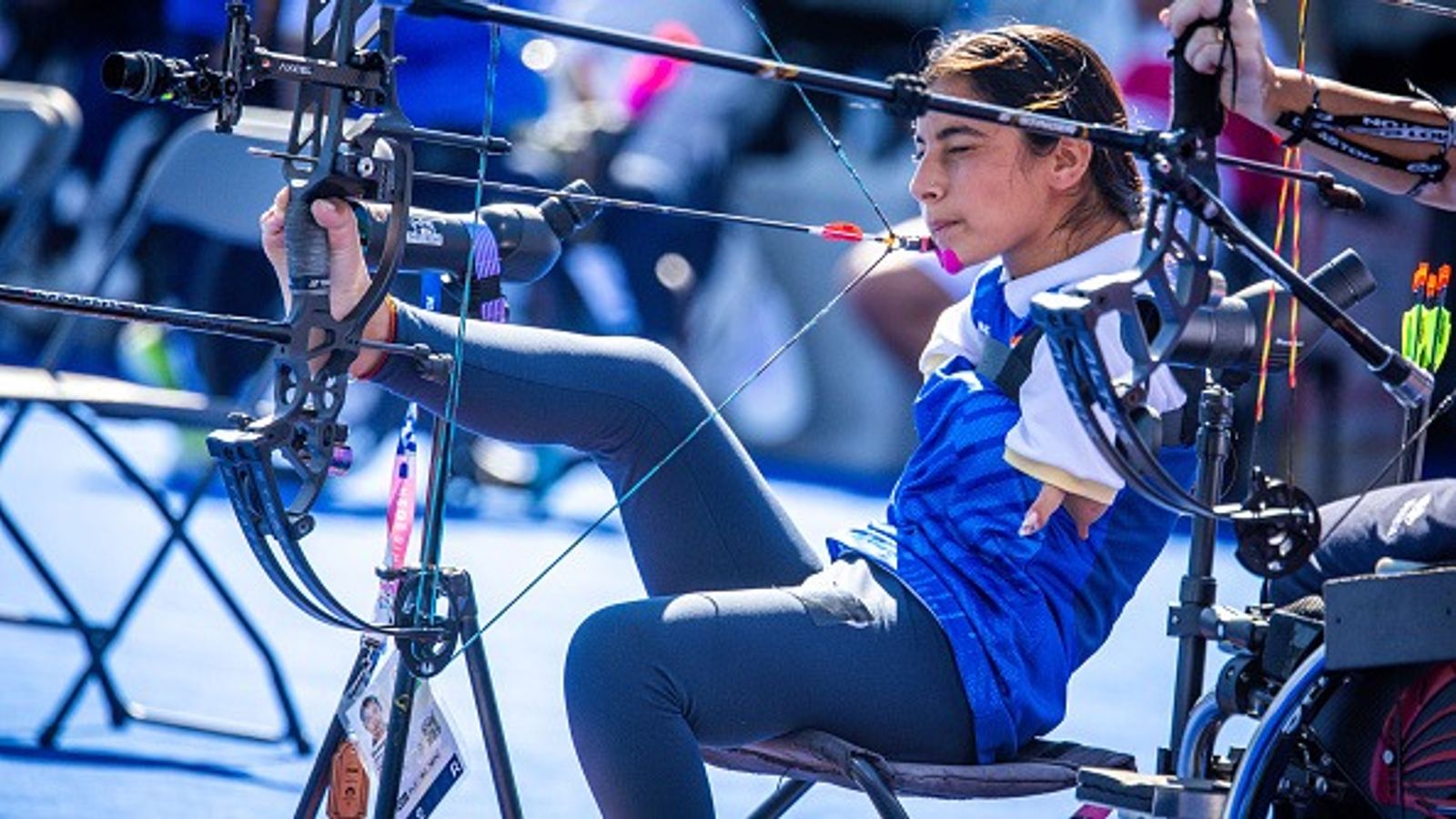 India's Sheetal Devi scripts history in para-archery, grabs maiden gold after silver and bronze at Para World Archery Championships India's star para archer Sheetal Devi in this frame