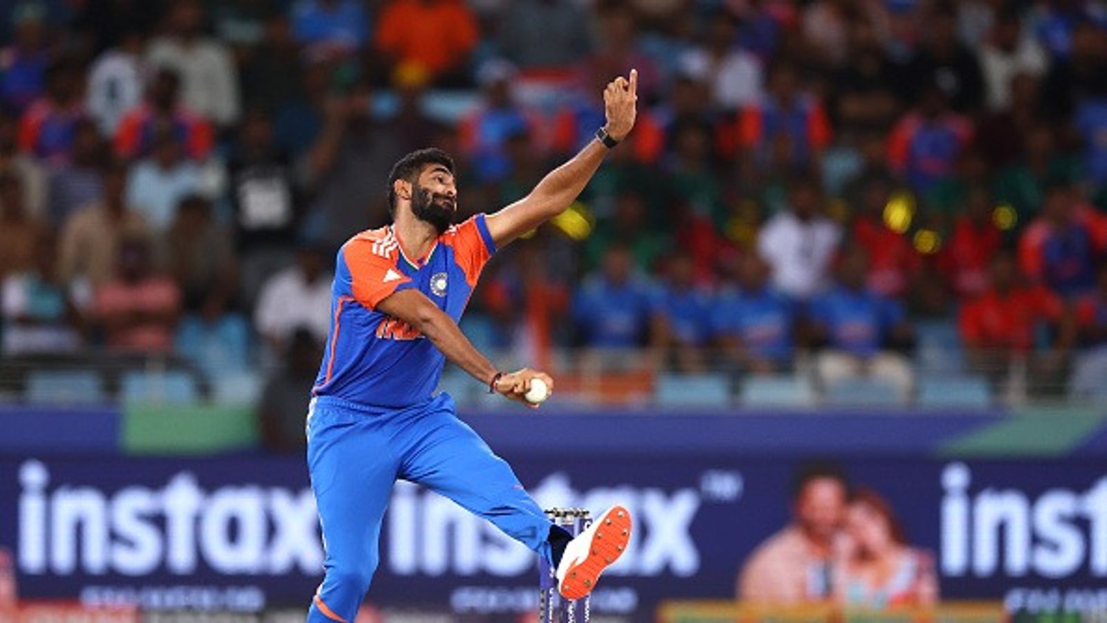 'Don't go too high, too low against any opposition...': Jasprit Bumrah's big take on India's Asia Cup 2025 final against Pakistan : Jasprit Bumrah of India bowls during the Asia Cup match between India and Bangladesh at Dubai International Stadium on September 24, 2025 in Dubai, United Arab Emirates.