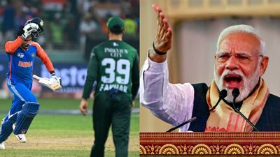 'Operation Sindoor on games field, outcome is same': PM Modi's befitting reply to Pakistan after India win Asia Cup 2025 title India's Tilak Varma (L) and Prime Minister Narendra Modi (R) in frame