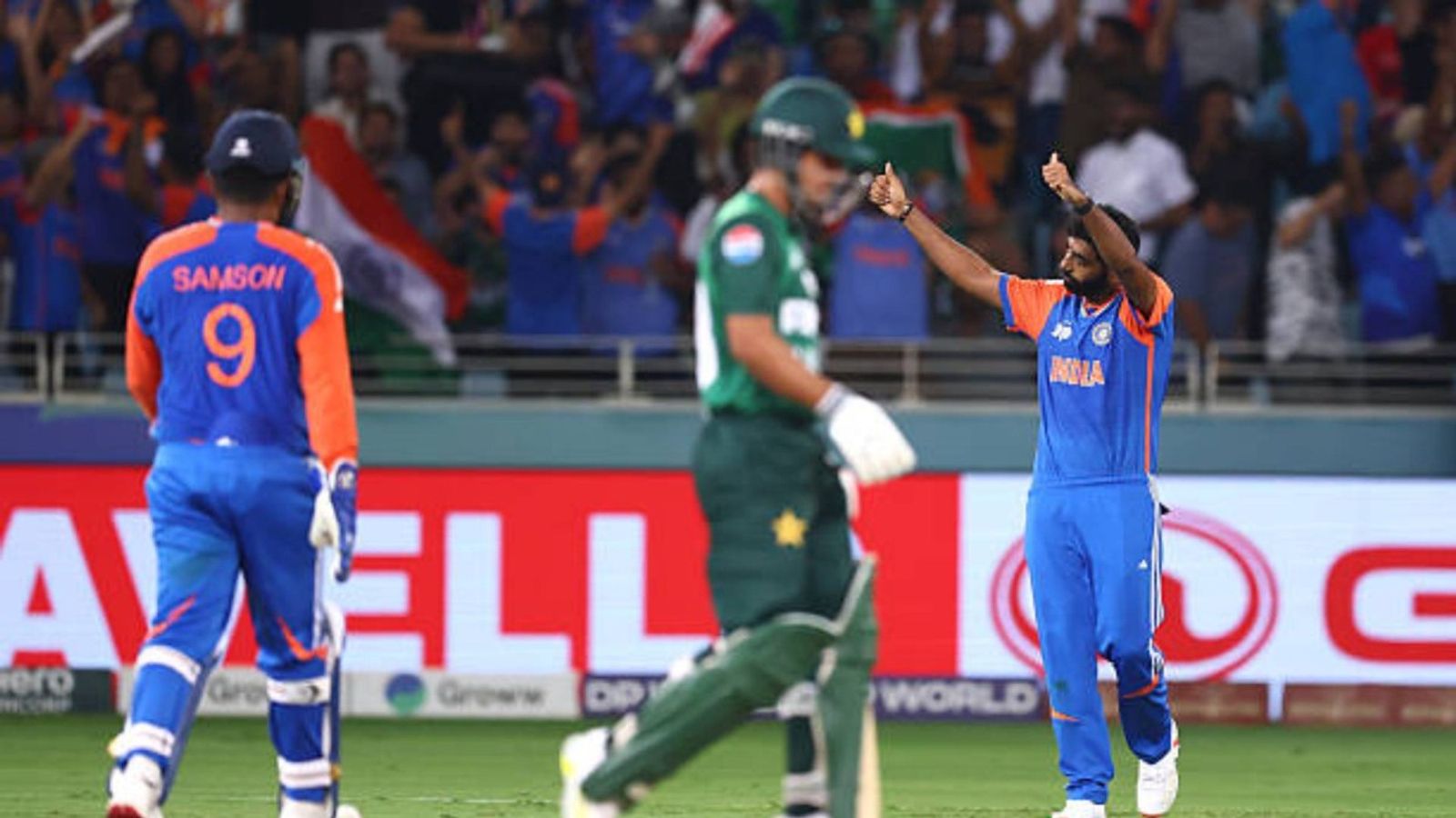 'They are famous for destroying themselves...': Virender Sehwag brutally trolls Pakistan for disastrous batting collapse in Asia Cup final Jasprit Bumrah (R) of India celebrates after taking a catch to dismiss Saim Ayub of Pakistan during the Asia Cup Final match between India and Pakistan