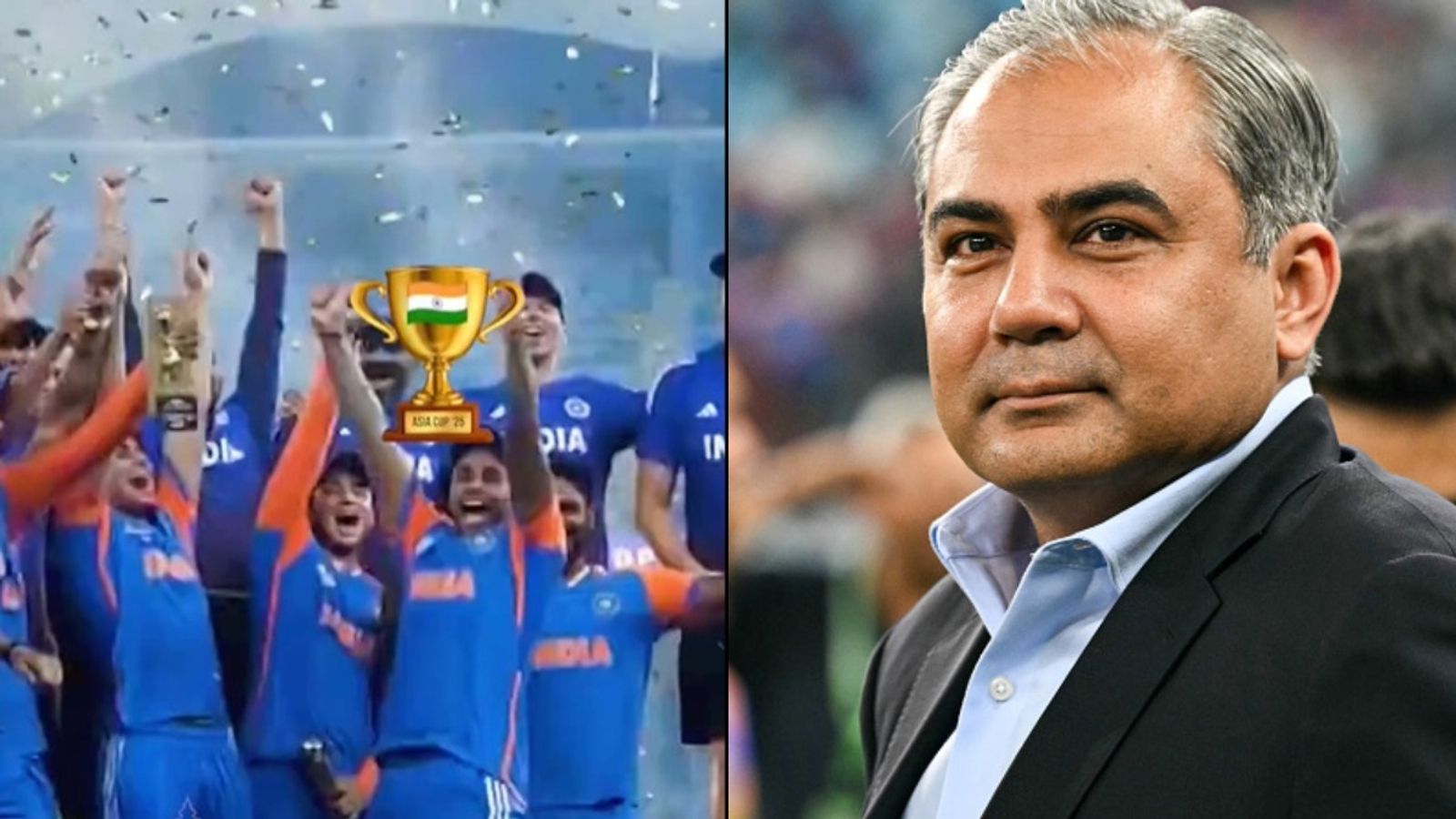 WATCH: Delhi Capitals' two-word social media post mocking Mohsin Naqvi on India's trophyless celebration goes viral Team India alongside Mohsin Naqvi