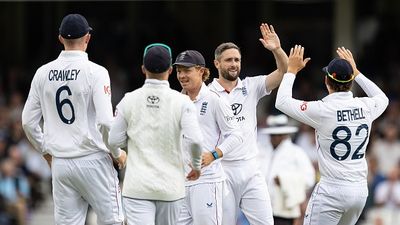 England's World Cup-winning star announces retirement from all forms of international cricket after missing spot in Ashes squad  Chris Woakes of England celebrates with team mates after taking the wicket of KL Rahul of India during Day One of the 5th Rothesay Test Match between England and India at The Kia Oval on July 31, 2025 in London, England.