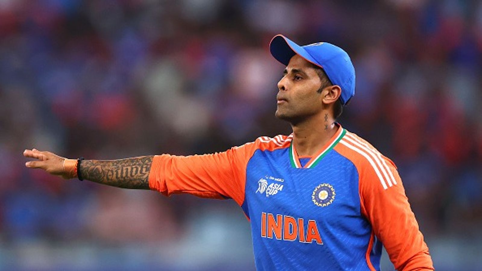 Exclusive | 'Quite a lot happened on the field...' Suryakumar Yadav reveals how India coped up with Pakistan's provocation in Asia Cup 2025 Suryakumar Yadav of India gestures during the Asia Cup match between India and Sri Lanka at Dubai International Stadium on September 26, 2025 in Dubai, United Arab Emirates.