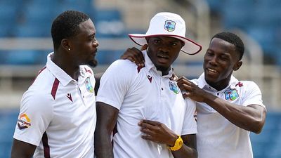 IND vs WI: Massive blow for West Indies, after Shamar Joseph, another speedster ruled out of India Test series due to lower back injury Jayden Seales, Alzarri Joseph and Shamar Joseph of West Indies celebrate bowling out Australia during the third day of the third Test cricket match between West Indies and Australia at Sabina Park in Kingston, Jamaica, on July 14, 2025.
