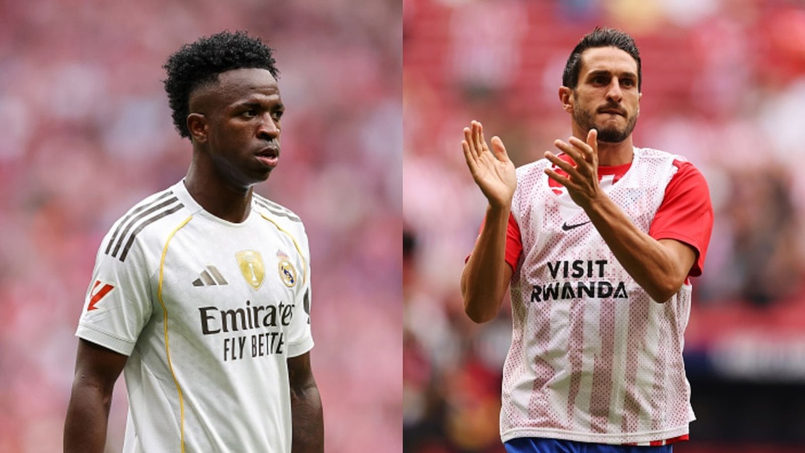 Vinicius Junior and Koke in fiery Madrid derby spat with Mbappe dragged into row Vinicius Junior and Koke in the frame (Images via Getty)