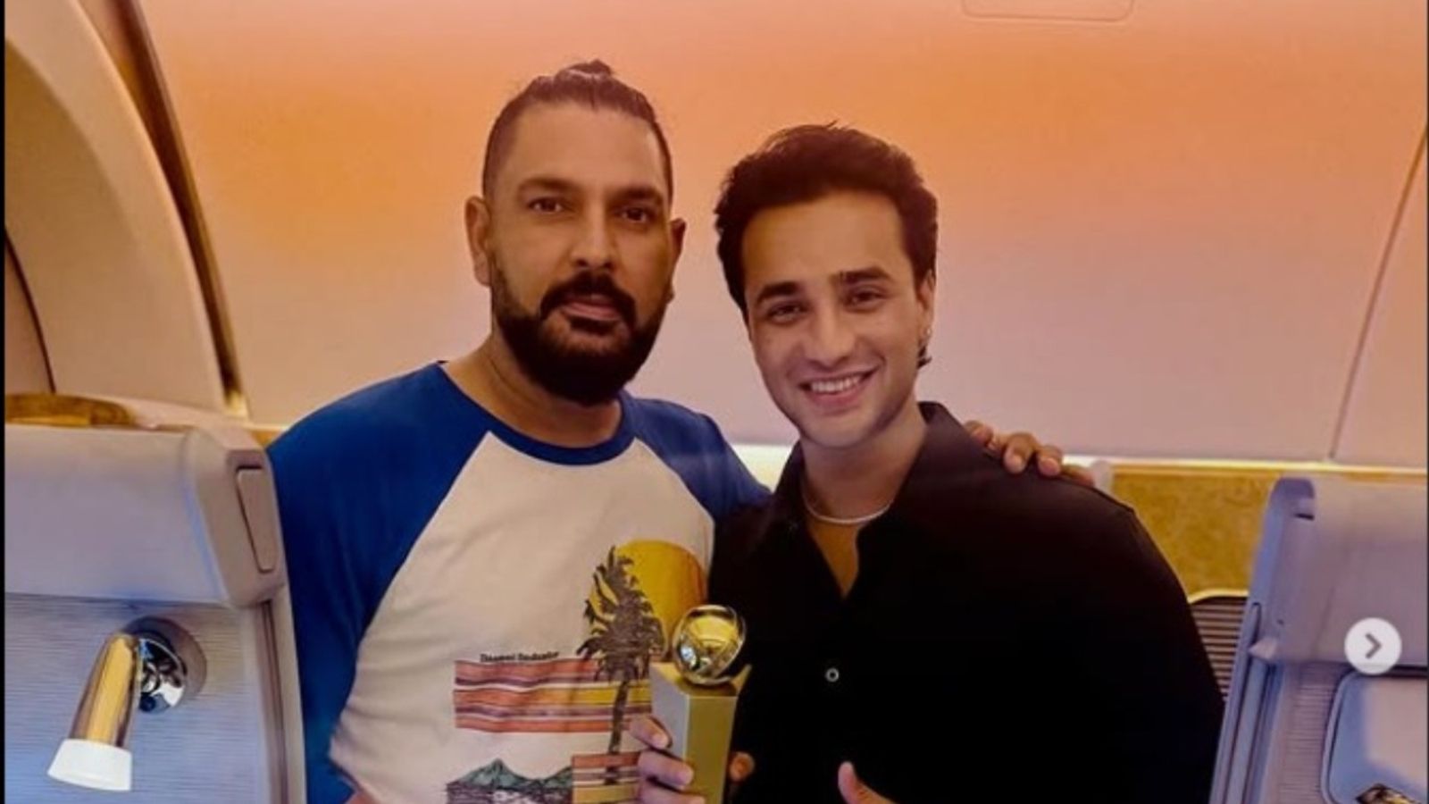Abhishek Sharma's picture of meeting mentor Yuvraj Singh after Asia Cup heroics goes viral Yuvraj Singh and Abhishek Sharma after Asia Cup 2025