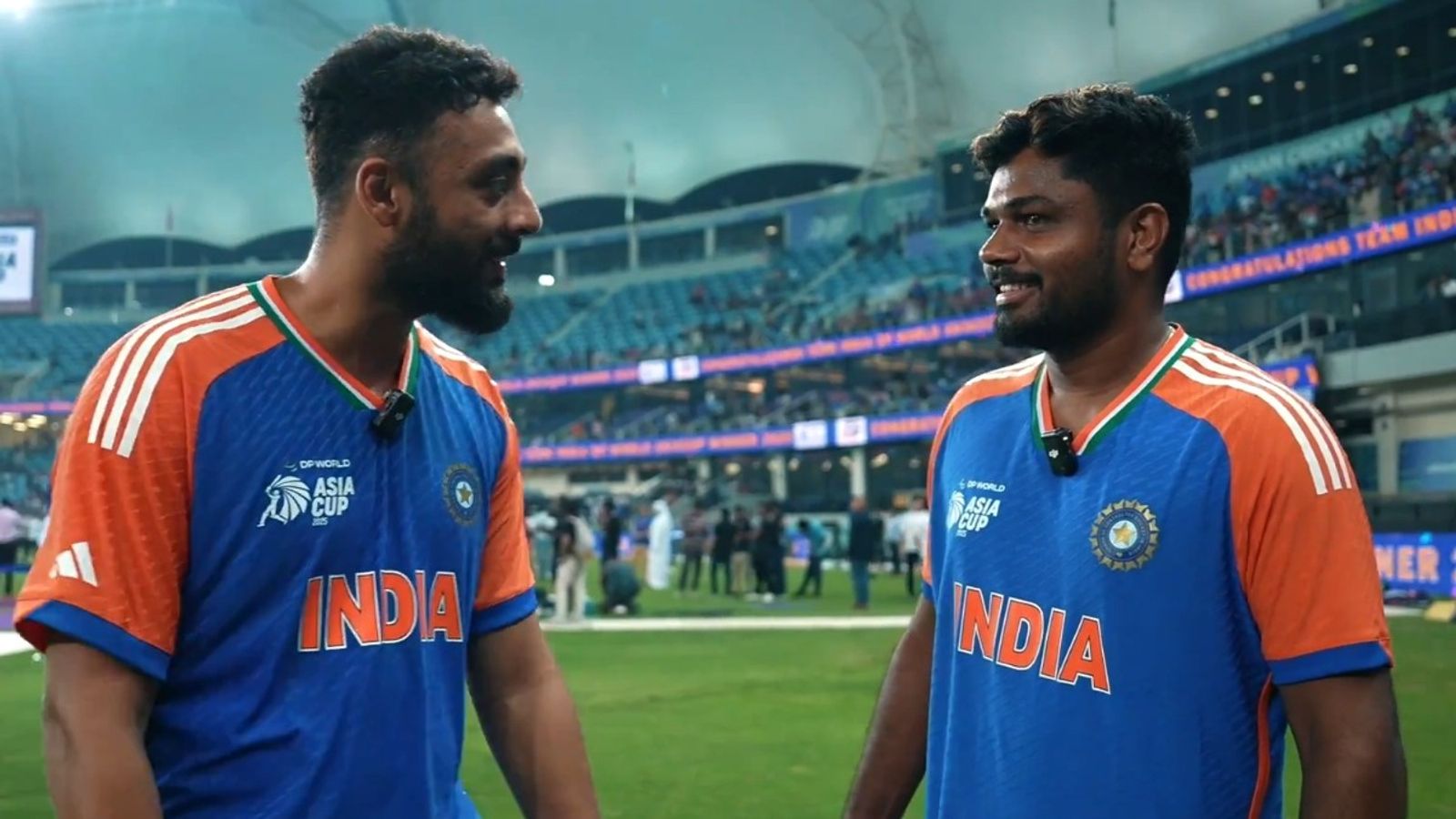 'Been around for a few years now, so...': Sanju Samson gives thoughtful response to Varun Chakravarthy’s ‘Joker or Villain’ question after Asia Cup 2025 win, watch VIDEO Sanju Samson and Varun Chakravarthy