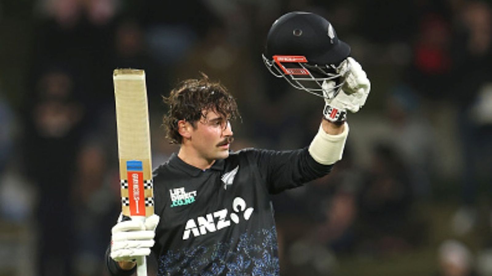 Tim Robinson becomes 3rd New Zealand batter to score T20I century against Australia, rescues hosts from 6/3 in 2nd over Tim Robinson of New Zealand celebrates his century during the first T20I of the series against Australia at Bay Oval on October 01, 2025 in Mount Maunganui, New Zealand.