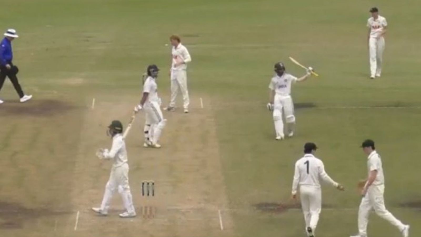 IND U19 vs AUS U19: After Suryavanshi's 86-ball 113, Trivedi scores 140 as India take huge lead over Aussies Vedant Trivedi celebrates his fifty and Vaibhav Suryavanshi congratulates him on Day 2 of the Youth Test against Australia Under-19 team.