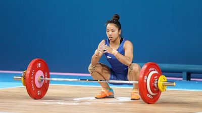 Mirabai Chanu clinches silver medal in 48kg division at World Weightlifting Championships 2025 Mirabai Chanu Saikhom of Team India reacts during the Weightlifting Women's 49kg on day twelve of the Olympic Games Paris 2024 at South Paris Arena on August 07, 2024 in Paris, France.