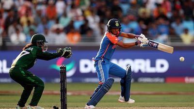 'Don't think India would really bother about Pakistan...': Ex-India selector picks toughest clashes for Harmanpreet-led side in Women's ODI World Cup 2025 Harmanpreet Kaur of India bats as Wicketkeeper Muneeba Ali of Pakistan looks on during the ICC Women's T20 World Cup 2024 match between India and Pakistan