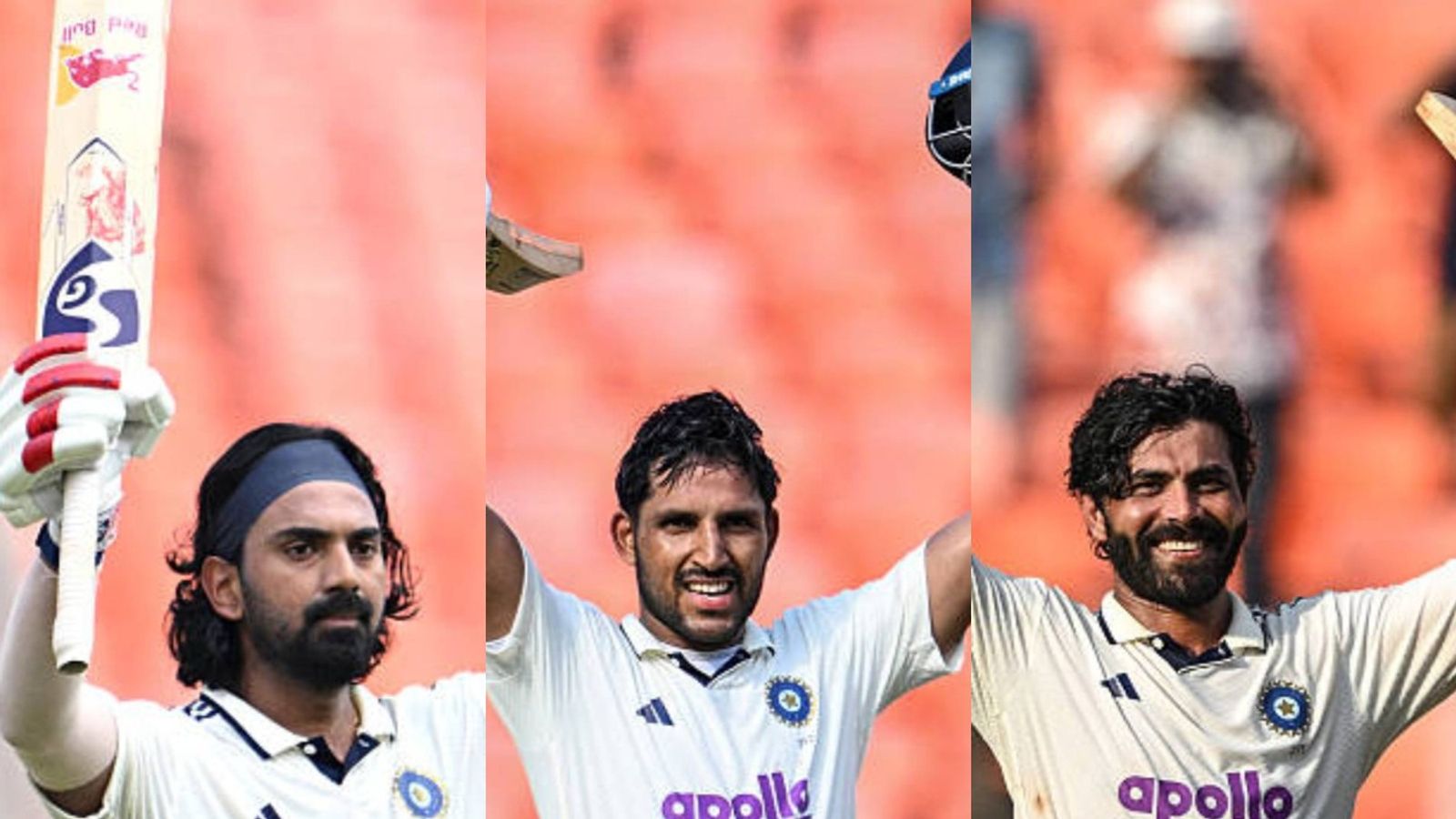 IND vs WI: Centuries from Rahul, Jurel and Jadeja help India take massive 286-run lead on Day 2 KL Rahul, Dhruv Jurel amd Ravindra Jadeja in this frame