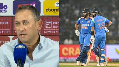 Rohit Sharma, Virat Kohli to retire before ODI World Cup 2027? Ajit Agarkar's response to duo's availability for mega event sparks speculations Ajit Agarkar along with Virat Kohli and Rohit Sharma