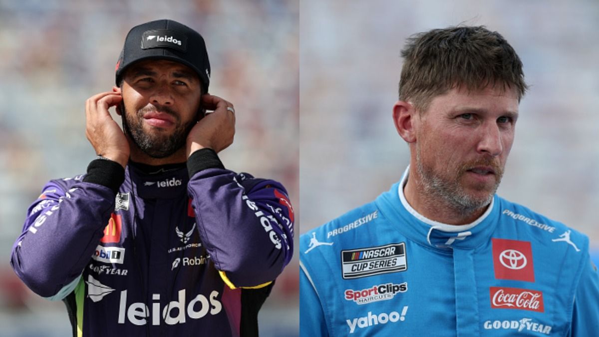 Bubba Wallace discusses tense final restart incident with Denny Hamlin at Kansas Speedway: "Hate that it got to this point"