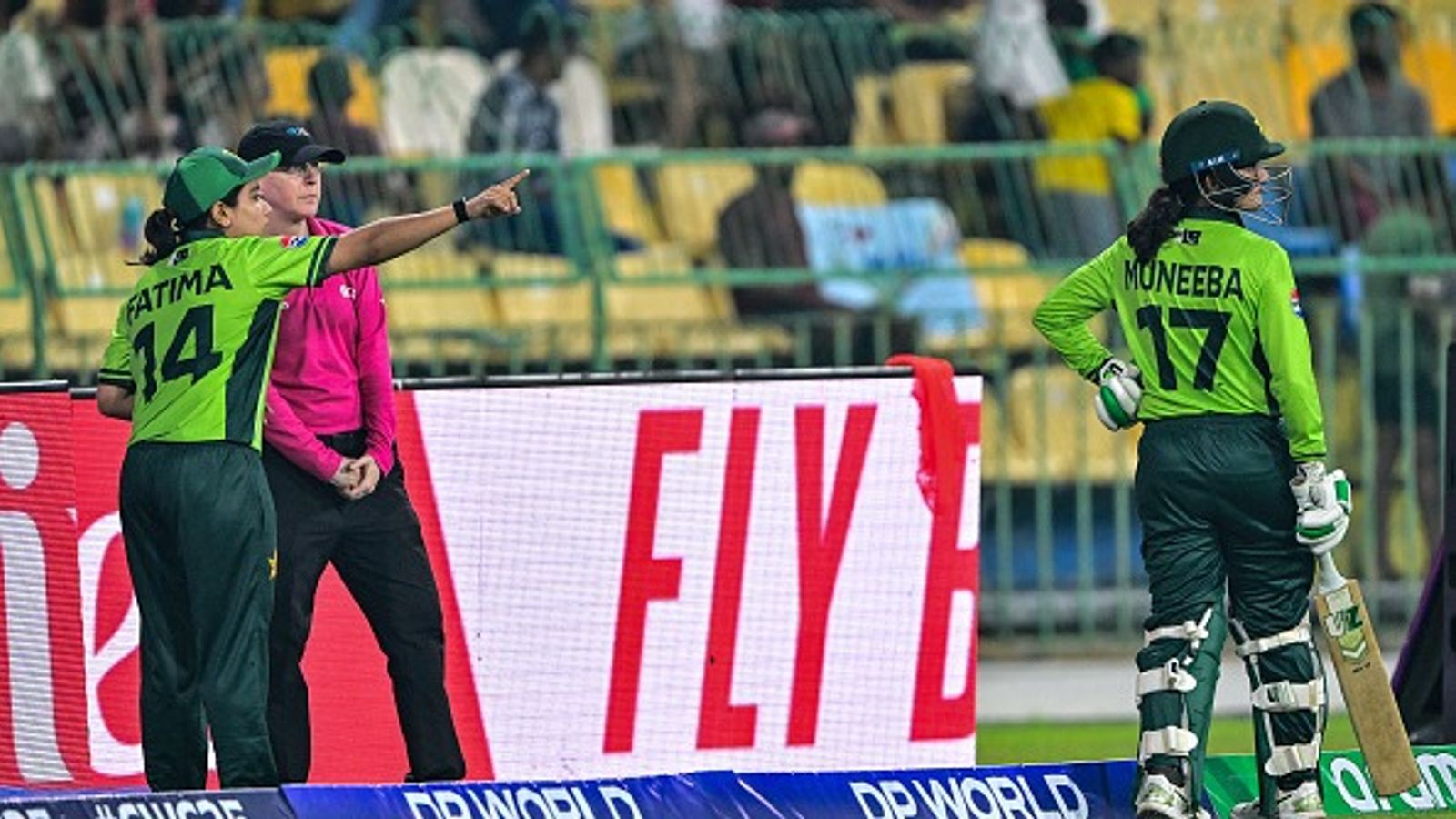 IND vs PAK: Debate erupts after Pakistan's Muneeba Ali’s run out in Women's World Cup clash against India, here's what MCC law says Pakistan's captain Fatima Sana (L) speaks with umpire after the dismissal of Pakistan's Muneeba Ali (R) during the ICC Women's Cricket World Cup 2025 one-day international (ODI) match between India and Pakistan