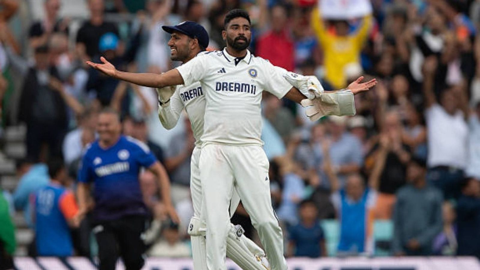 'It was a script written for me...': Mohammed Siraj reflects on match-winning spell against England in Oval Test Mohammed Siraj of India celebrates the match winning wicket of Gus Atkinson of England with teammate Dhruv Jurel during day five of the 5th Rothesay Test Match at The Kia Oval