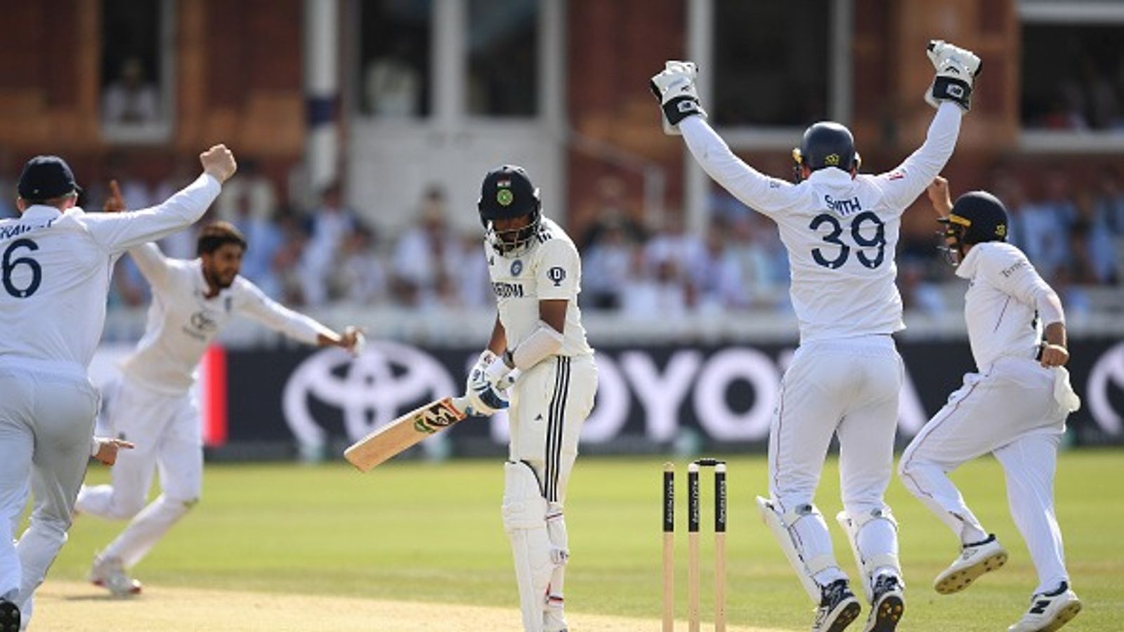'See carefully, while the ball travelling...': Mohammed Siraj decodes sad moment of getting bowled in bizarre fashion at Lord's : Mohammed Siraj is bowled as England won the third Rothesay Test Match between England and India at Lord's Cricket Ground on July 14, 2025 in London, England.