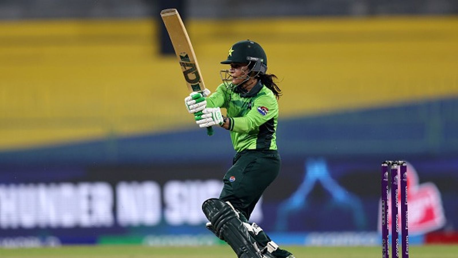 ICC hands over one demerit point to Pakistan's Sidra Amin after humiliating loss against India in Women's ODI World Cup 2025 Sidra Ameen of Pakistan bats during the ICC Women's Cricket World Cup India 2025 match between India and Pakistan at R. Premadasa Stadium on October 05, 2025 in Colombo, Sri Lanka.