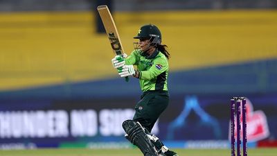 ICC hands over one demerit point to Pakistan's Sidra Amin after humiliating loss against India in Women's ODI World Cup 2025  Sidra Ameen of Pakistan bats during the ICC Women's Cricket World Cup India 2025 match between India and Pakistan at R. Premadasa Stadium on October 05, 2025 in Colombo, Sri Lanka.
