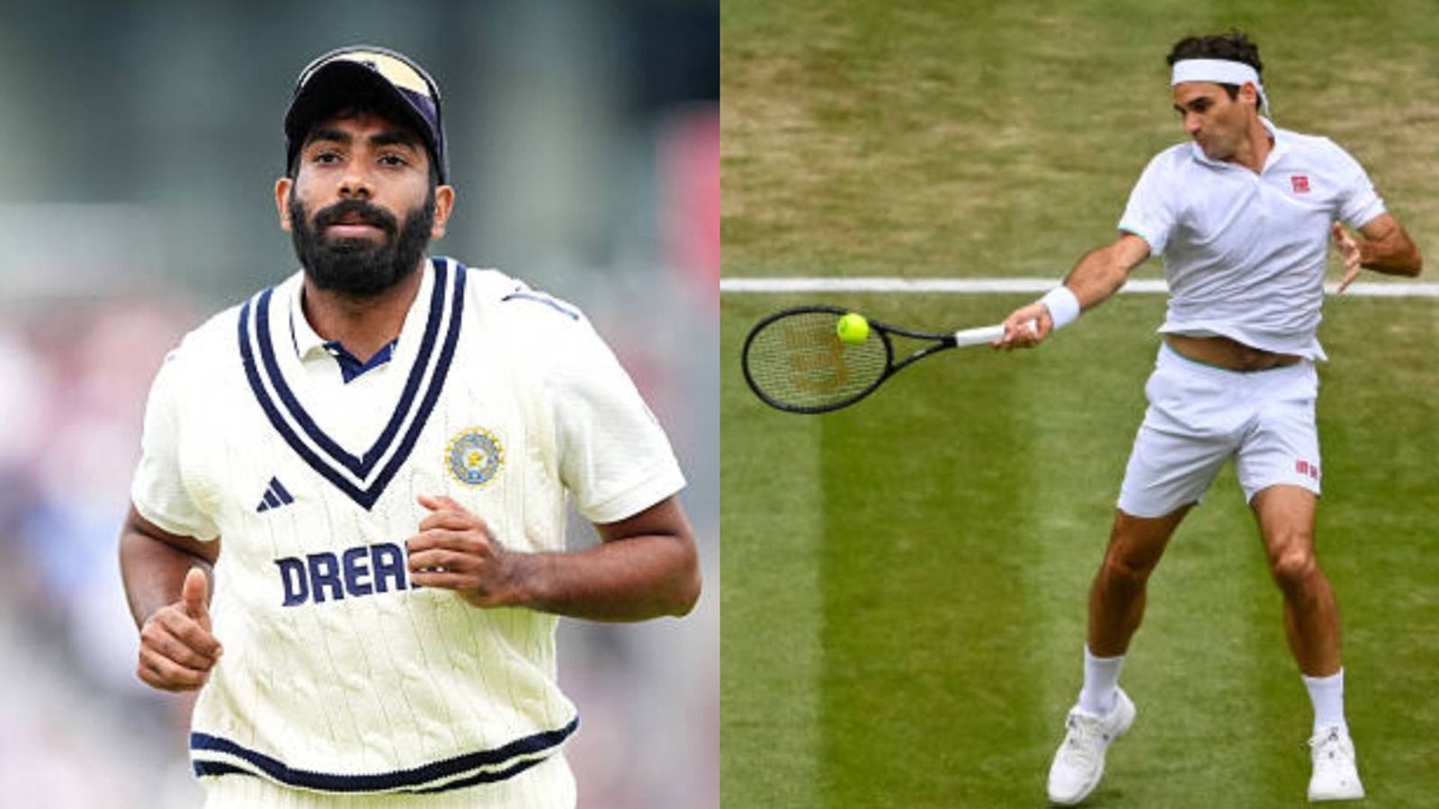 'He always wants to comeback stronger...': Jasprit Bumrah's former teammate hails pacer's mental resilience, compares him to Roger Federer Jasprit Bumrah (L) and Roger Federer in this frame
