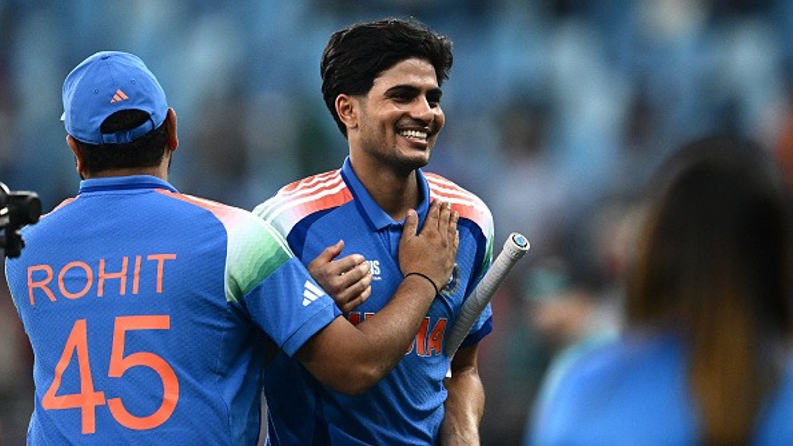 'Shubman and other players have undoubtedly...': Kane Williamson's big take on Rohit Sharma's ODI captaincy transition ahead of Australia series Shubman Gill (R) is congratulated by his team captain Rohit Sharma at the end of the ICC Champions Trophy one-day international (ODI) cricket match between Bangladesh and India