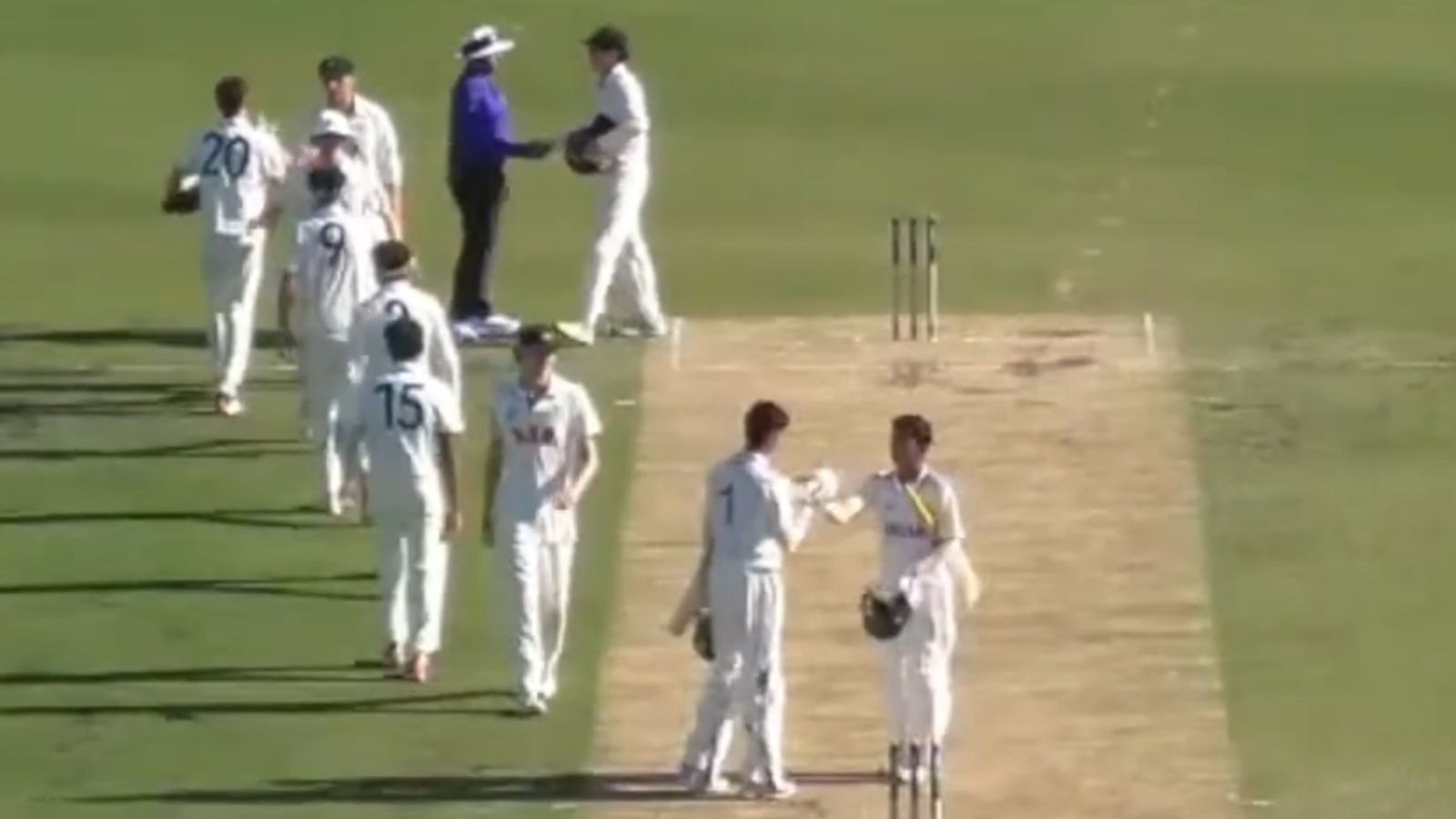 Suryavanshi out for golden duck but India U19 win low-scoring 2nd Youth Test by 7 wickets within 2 days, complete cleansweep on Australia tour India Under-19 batters Vedant Trivedi and Rahul Kumar congratulate each other after beating Australia Under 19 by 7 wickets on Day 2 of Youth Test.