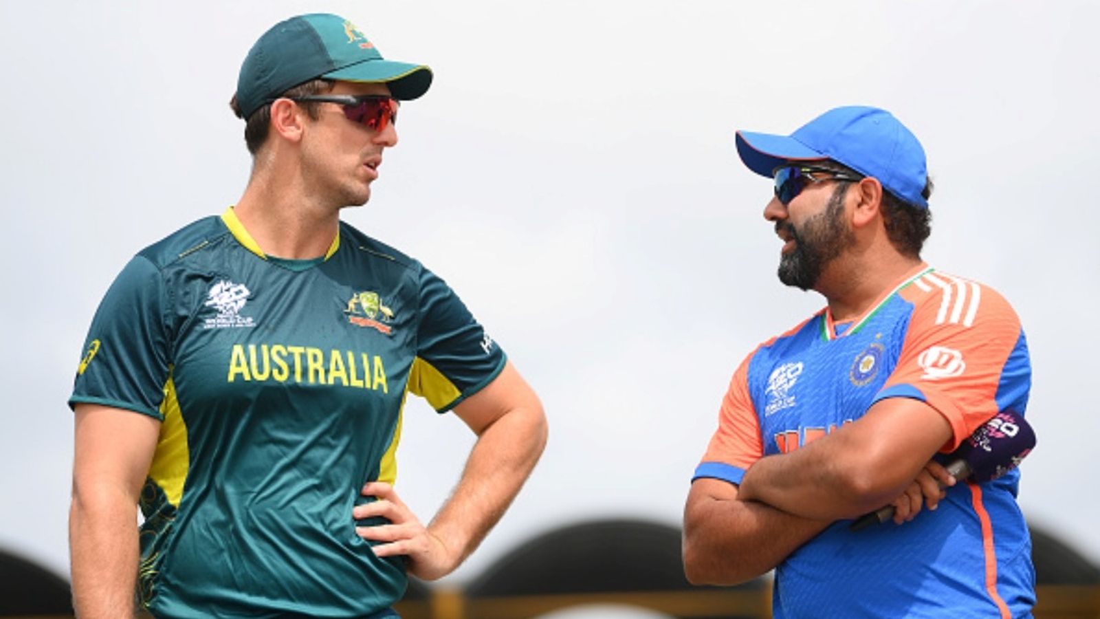 Mitchell Marsh picks Australia-India-England combined all-time ODI XI, no place for Rohit, McGrath, Ponting & Dhoni Mitchell Marsh of Australia and Rohit Sharma of India interact ahead of the ICC Men's T20 Cricket World Cup West Indies & USA 2024 Super Eight match at Daren Sammy National Cricket Stadium on June 24, 2024 in Gros Islet, Saint Lucia.