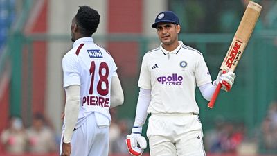 Shubman Gill’s masterclass and Yashasvi Jaiswal’s big knock help India post a strong 518 before declaring in second Test against West Indies India's captain Shubman Gill (R) celebrates after scoring a century (100 runs) during the second day of the second and last Test cricket match between India and West Indies at the Arun Jaitley Stadium in New Delhi