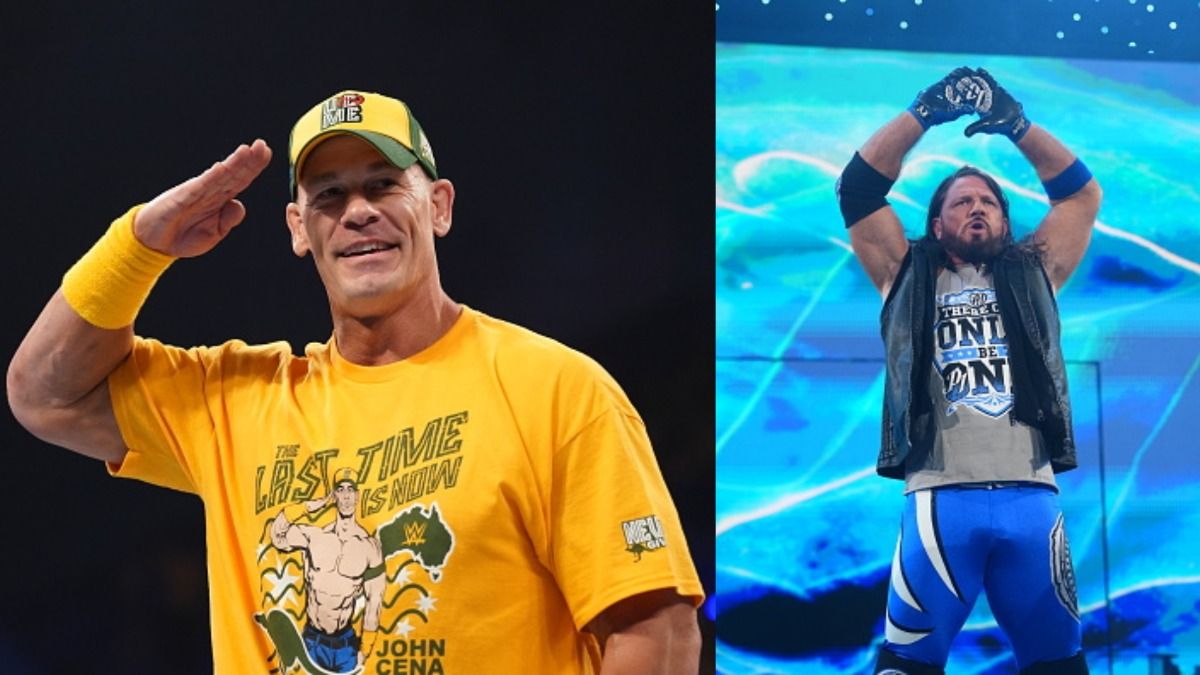 WWE legend hails John Cena and AJ Styles after spectacular Crown Jewel performance