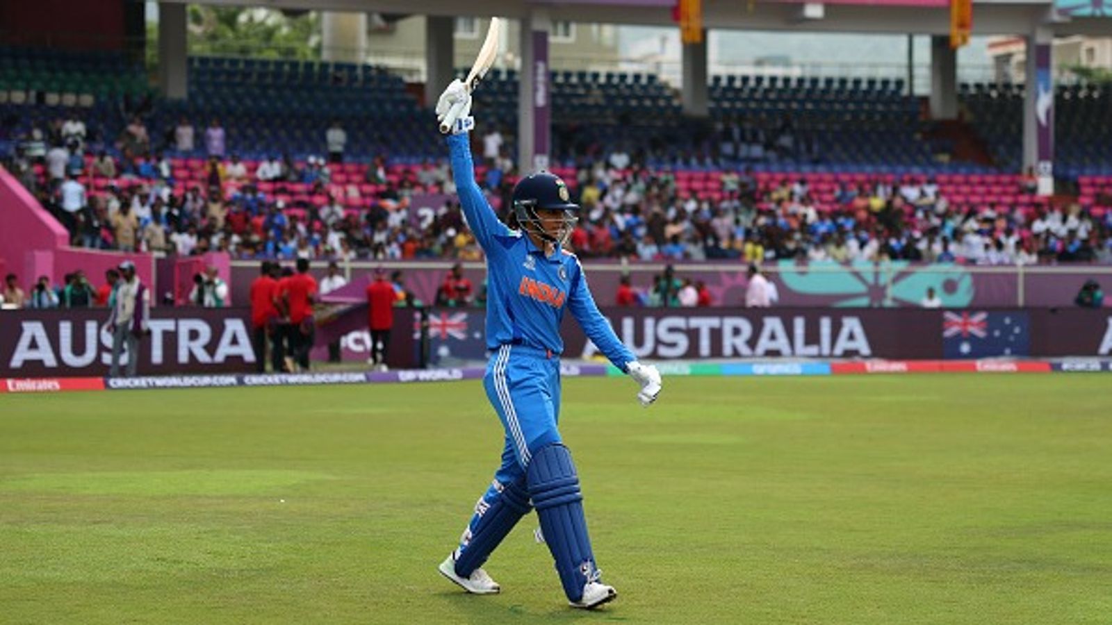 IND W vs AUS W: Smriti Mandhana becomes 1st batter in women's cricket history to notch this epic feat during Women's WC clash vs Australia India's superstar batter Smriti Mandhana in this frame