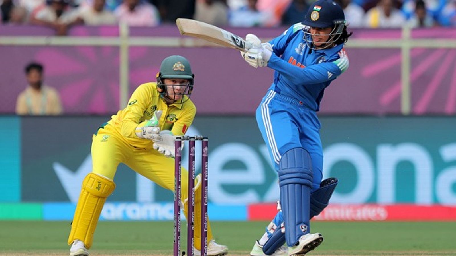 IND W vs AUS W: Smriti Mandhana scripts colossal World Record, becomes fastest yet youngest batter to achieve this big ODI milestone India's star batter Smriti Mandhana in this frame