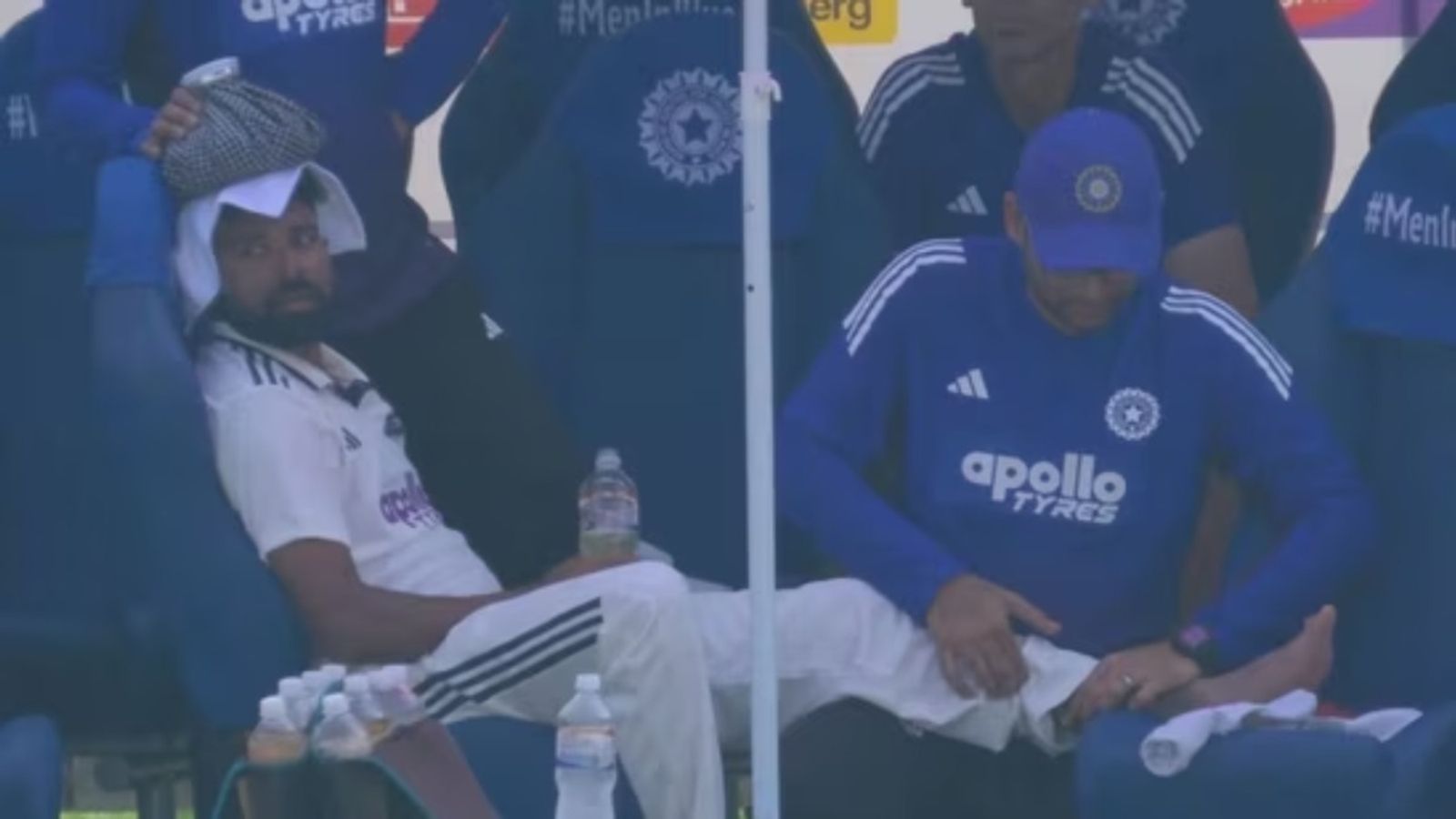 IND vs WI, 2nd Test: Mohammed Siraj receives 'King-Like Treatment' as team physio gives him a foot massage during second Test against West Indies Mohammed Siraj in India's dressing room