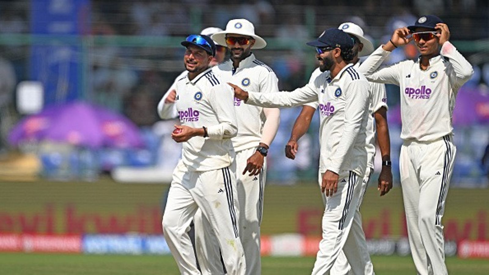 ‘He hit those areas really well’: Washington Sundar breaks down Kuldeep Yadav’s impactful bowling against West Indies in second Test Kuldeep Yadav (L) reacts as he walks along with teammates after taking five-wicket haul during the third day of the second and last Test cricket match between India and West Indies at the Arun Jaitley Stadium in New Delhi