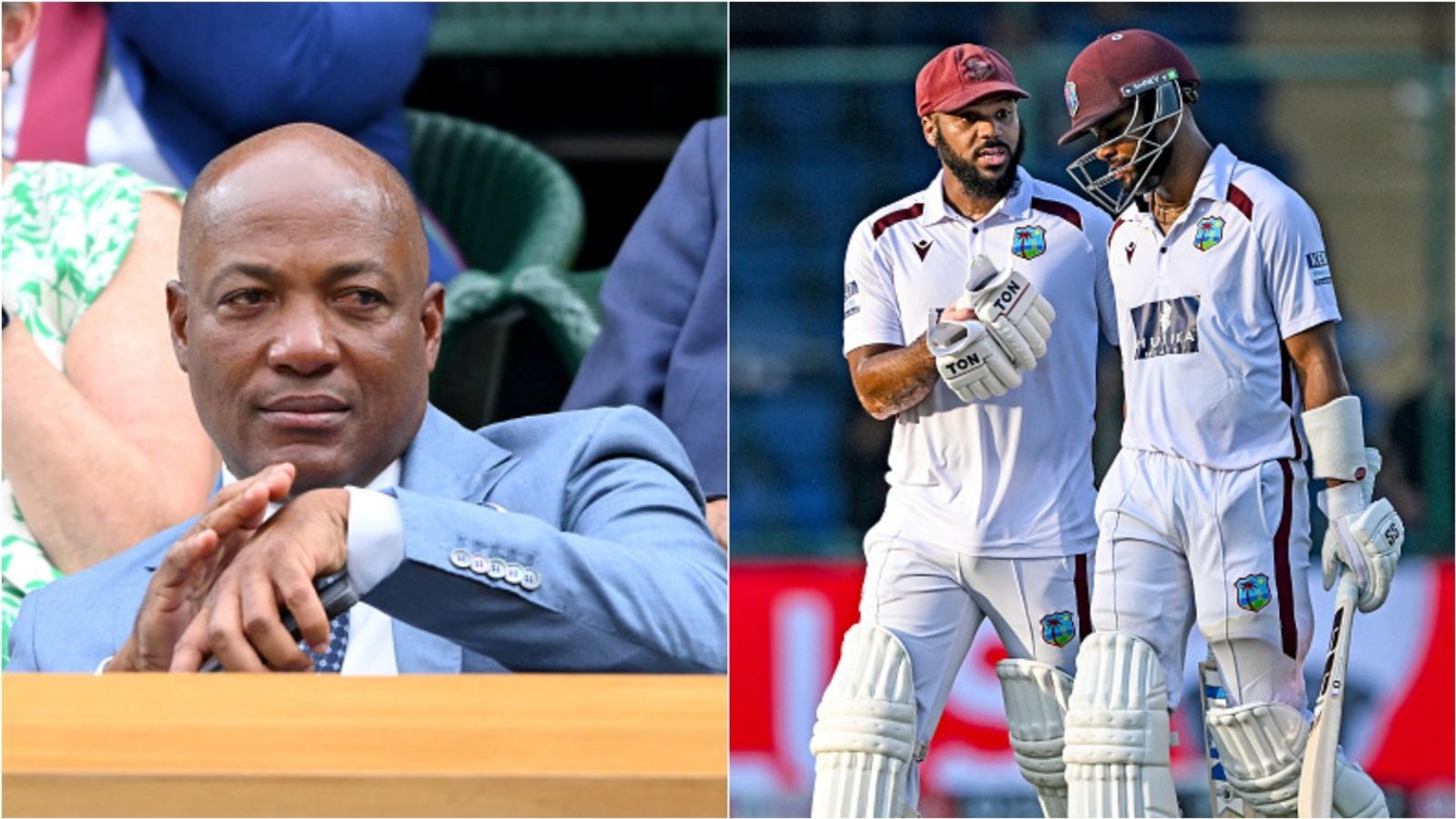 'Sometimes from the outside, we assume their commitment is lacking, but...': Brian Lara's emotional admission after West Indies' fightback in Delhi Test Former West Indies captain Brian Lara; John Campbell and Shai Hope during their partnership in second Test against India.