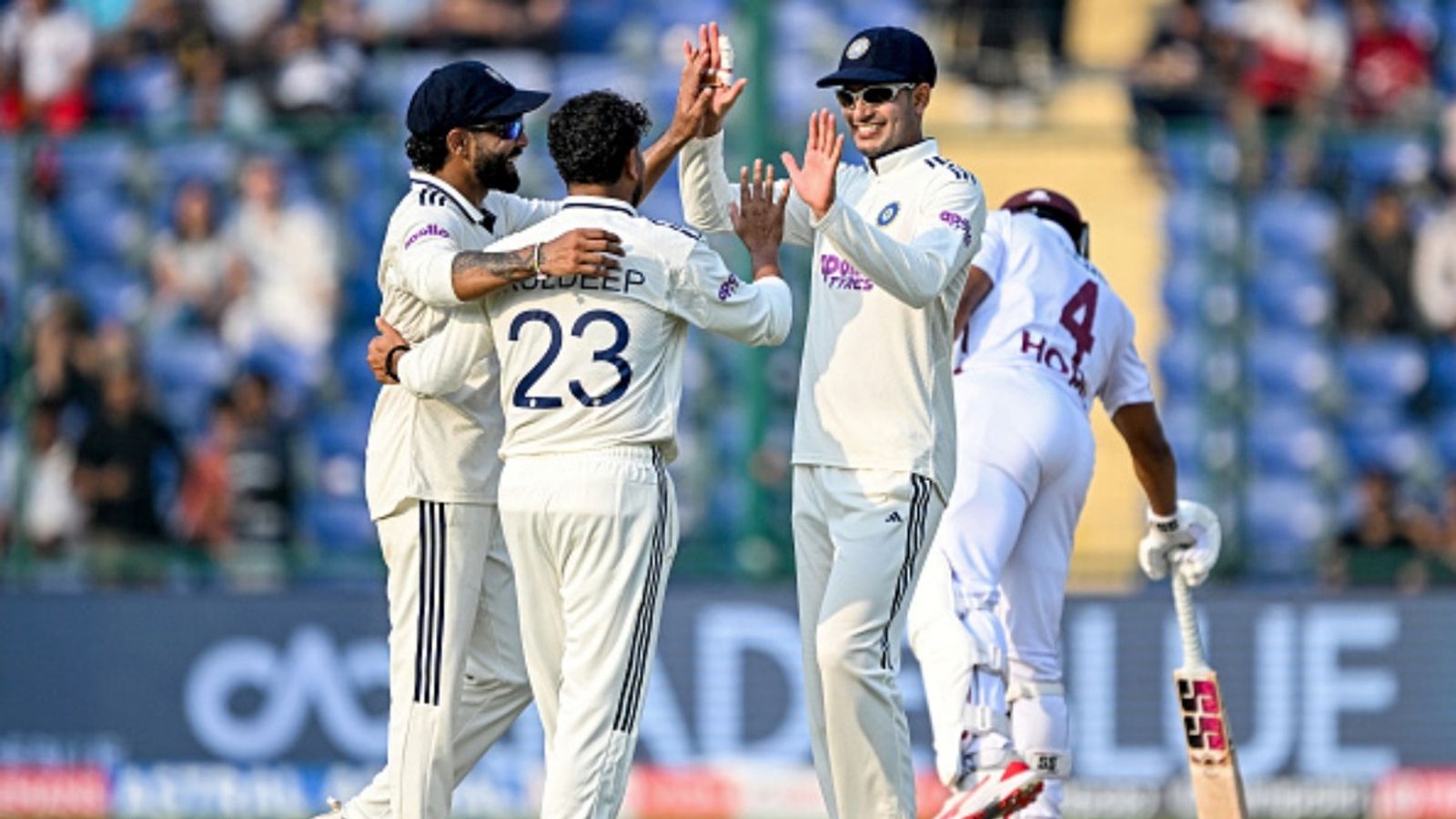 Not Kuldeep Yadav, this India player wins 'Player of the series award', says ‘I don’t think too much about records’ India's Kuldeep Yadav (2L) celebrates with Ravindra Jadeja (L) and captain Shubman Gill (2R) after taking the wicket of West Indies' Alick Athanaze during the second day of the second Test at the Arun Jaitley Stadium in New Delhi on October 11, 2025.